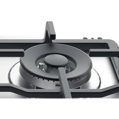 Whirlpool Варильна поверхня газова, 60см, чугун TKRL661IXEU