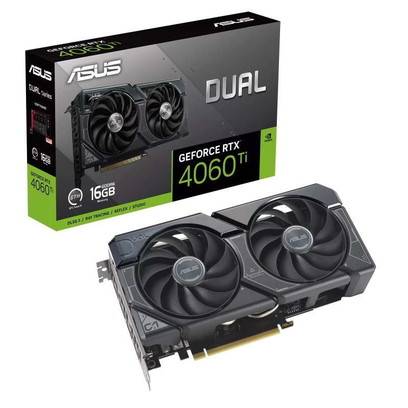 ASUS Відеокарта GeForce RTX 4060 Ti 16GB GDDR6 DUAL DUAL-RTX4060TI-16G