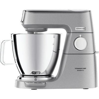 Kenwood Кухонная машина Titanium Chef Baker, 1200Вт, чаша-метал, корпус-метал, насадок-3, вбудовані ваги, дисплей, срібний