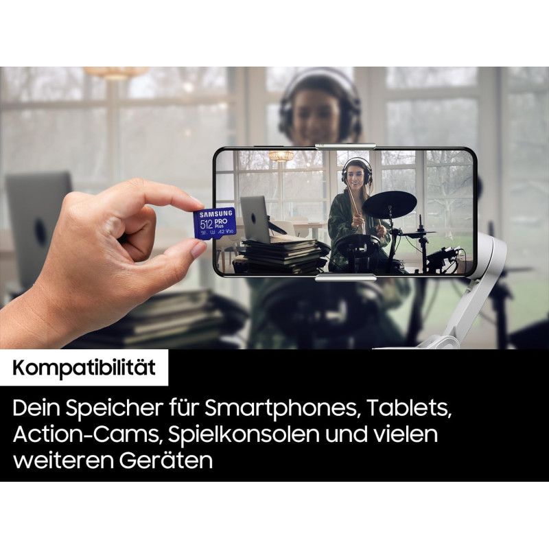 Samsung Карта пам'яті microSDXC 128GB C10 UHS-I R180MB/s PRO Plus