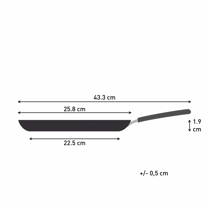 Tefal Сковорода для млинців So' Light, 25см, алюміній, бакеліт, чорний