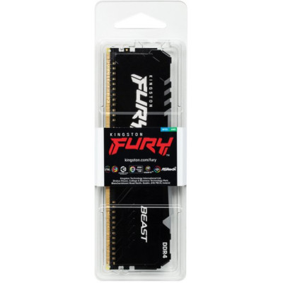 Kingston Пам'ять ПК DDR4 16GB 3200 FURY Beast RGB