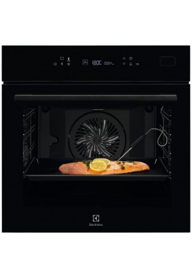 Electrolux Духова шафа електрична, 70л, А+, пара, дисплей, конвекція, ф-ція пароварки, чорний