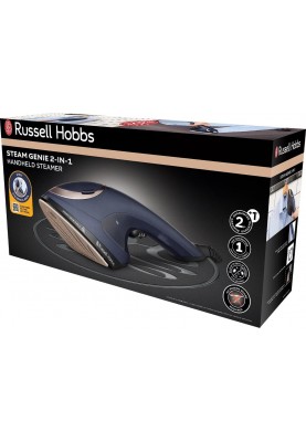 Russell Hobbs Відпарювач Steam Genie 2-в-1, 1700Вт, 150мл, паровий удар -20гр, постійна пара - 20гр, керам. підошва, синій