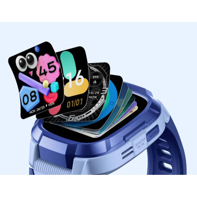 Mibro Дитячий годинник-телефон P6, 1.4", 240x280, GPS, 2MP, 900мА·год, 2АТM, синій