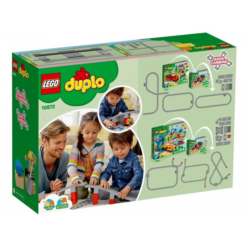 LEGO Конструктор DUPLO Залізничний міст і рейки