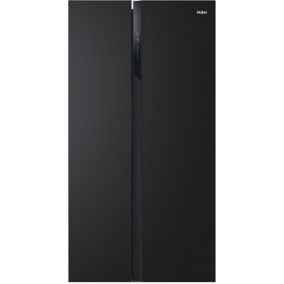 Haier Холодильник SBS, 177.5x91х64.7, холод.відд.-337л, мороз.відд.-177л, 2дв., А++, NF, інв., дисплей, чорний