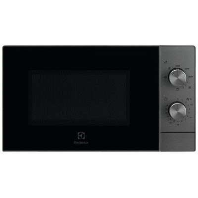 Electrolux Мікрохвильова піч 20л, мех. керування, 800Вт, гриль, титан