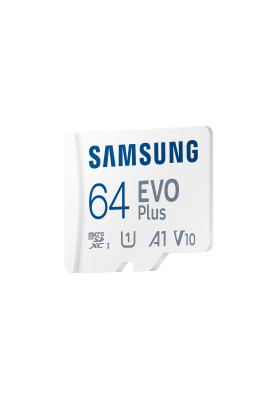 Samsung Карта пам'яті microSDXC 64GB C10 UHS-I R130MB/s Evo Plus + SD