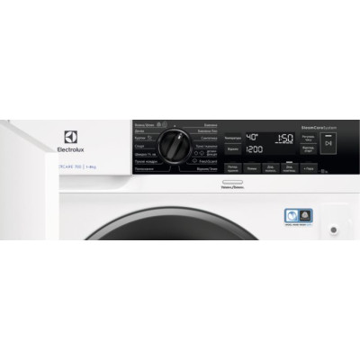 Electrolux Пральна машина вбудовувана фронтальна, 8кг, 1400, A+++, 55см, дисплей, пара, інвертор, білий