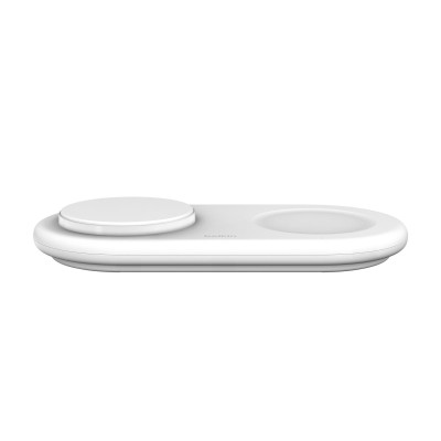 Belkin Зарядний пристрій бездротовий 2в1 15Вт Pad Qi2, білий