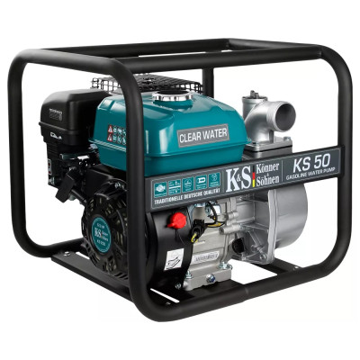 Könner & Söhnen Мотопомпа бензинова KS 50 для чистої води 500л/хв 7.0к.с 24кг