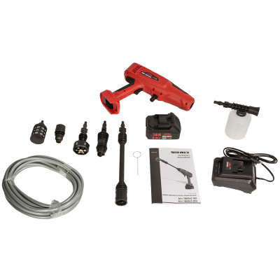 Vitals Мінімійка високого тиску акумуляторна Master Am 1860n3-1Kit 18В акб 3А·рік 180л/рік 60Бар кейс 3кг Vitals Мінімійка високого тиску акумуляторна Master Am 1860n3-1Kit 18В акб 3А·рік 180л/рік 60Бар кейс 3кг