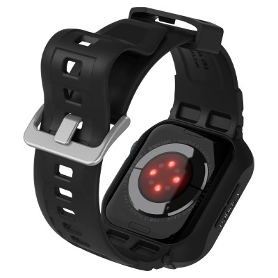 Spigen Чохол та ремінець 2в1 для Apple Watch 45mm/44mm Rugged Armor Pro, Black