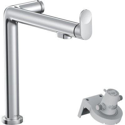 Hansgrohe Змішувач для кухні Hansgrohe  Aqittura M91, довж.виливу - 285мм, поворотний, 1важіль, FilterSystem 240, хром
