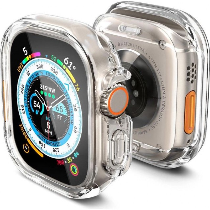 Spigen Чохол-накладка для Apple Watch Ultra (49mm) Ultra Hybrid, Crystal Clear