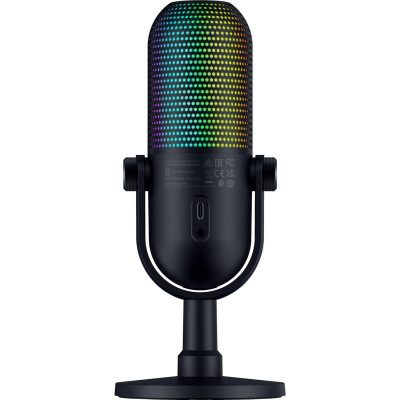 Razer Мікрофон геймінговий Seiren V3 Chroma, Uni, RGB, USB-A, 2м, чорний