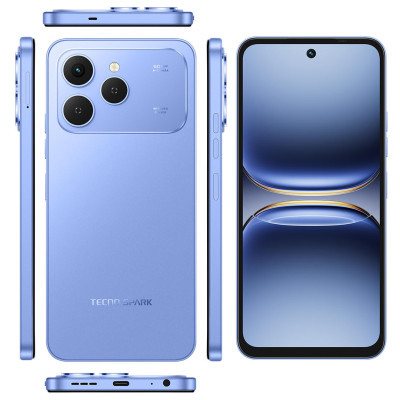 TECNO Смартфон Spark 40 (KM5n) 6.67" 8/256ГБ, 2SIM, 5200мА•год, Mirage Blue