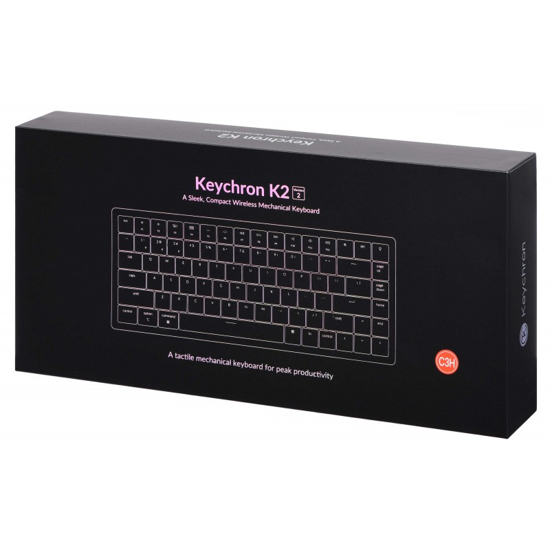 Keychron Клавіатура K2 84 Key Aluminum Frame Hot-Swap Gateron RGB Brown