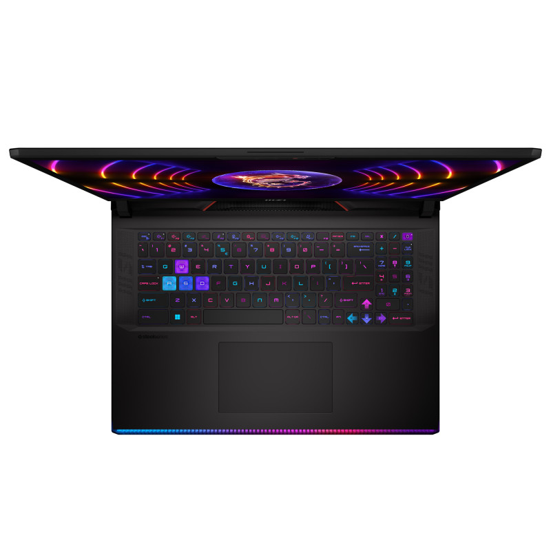 MSI Ноутбук Raider 17" QHD+, Intel i9-13980HX, 32GB, F1TB, NVD4090-16, W11, черный