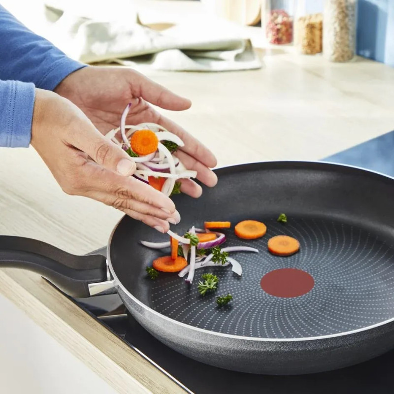 Tefal Сковорода з кришкою So' Light, 28см, алюміній, бакеліт, скло, чорний