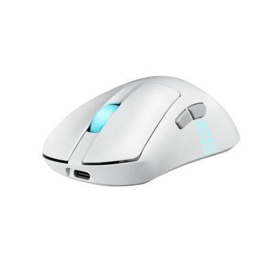 ASUS Миша ROG Keris II Origin, RGB, USB-A/WL/BT, білий