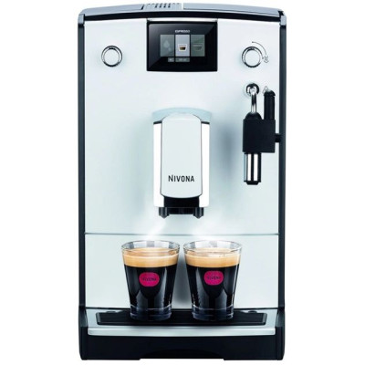 Nivona Кавомашина CafeRomatica, 2,2л, зерно+мелена, ручний капуч, авторецептів -5, сіро-чорний