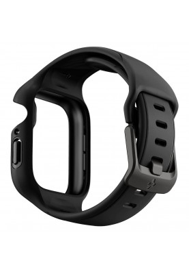 Spigen Чохол та ремінець 2в1 для Apple Watch 45mm Liquid Air Pro, Black