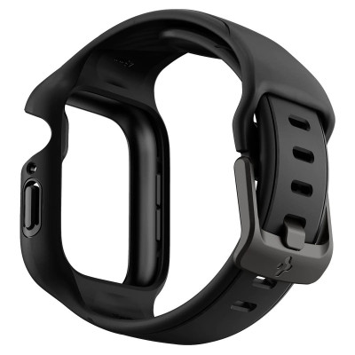Spigen Чохол та ремінець 2в1 для Apple Watch 45mm Liquid Air Pro, Black