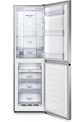 Gorenje Холодильник з нижн. мороз. камерою 182х55х55см, 2 двері, 171(80)л, А+, NoFrost Plus, Зона св-ті, Сірий