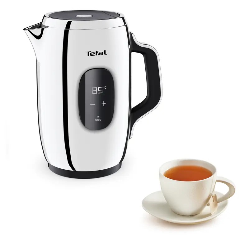 Tefal Електрочайник Majestuo 1.5л, з подвійними стінками, 9 темп.реж, підтримка температури, сенсорне управління, нержавіюча сталь