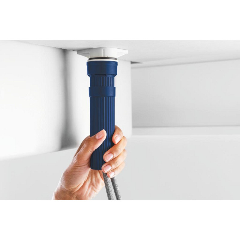 Grohe Змішувач для кухні QuickFix Start Flow, довж.виливу - 215мм, поворотний/витяжний, 1важіль, хром