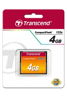 Transcend 133x CompactFlash (Standard)[Карта пам'яті CF 4GB 133X]