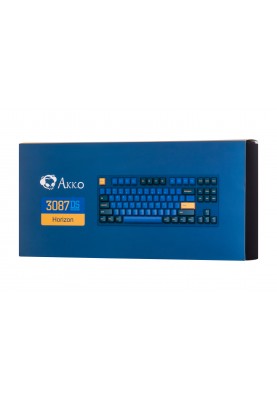 Akko Клавіатура механічна 3087 DS Horizon 87Key, CS Orange V2, USB-A, EN/UKR, No LED, Blue