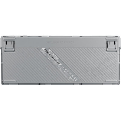 ASUS Клавіатура ROG Azoth 81key, NX Red, USB-A/WL/BT, EN, RGB, білий