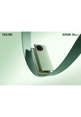 TECNO Смартфон Spark 20 PRO+ (KJ7) 6.78" 8/256ГБ, 2SIM, 5000мА•год, Magic Skin Green