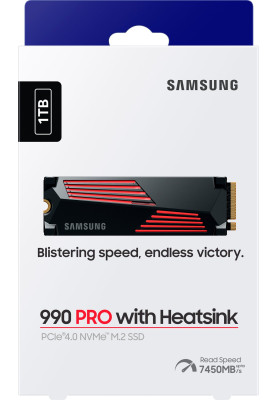 Samsung Накопичувач SSD M.2 1TB PCIe 4.0 990PRO + радіатор