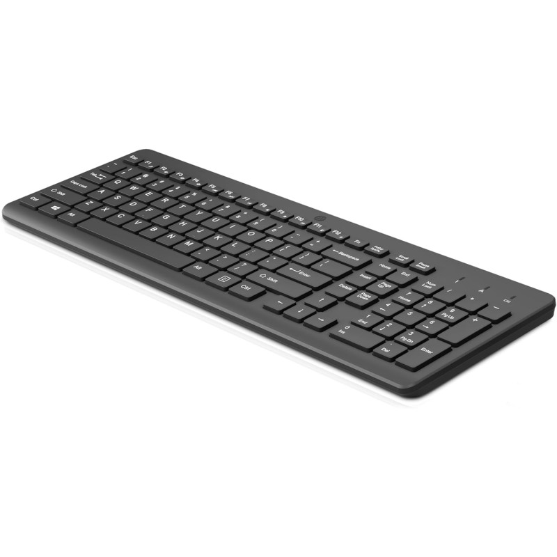 HP Клавіатура мембранна 220, 104key, WL, EN/UK, чорний