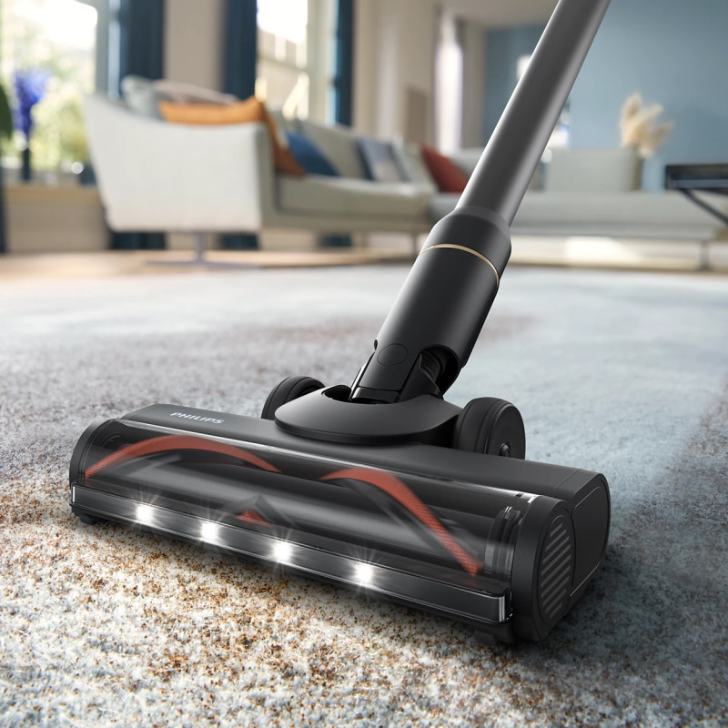 Philips Пилосос безпровідний AquaTrio, вологе прибирання, конт пил -0.42л, автон. робота до 25хв, PowerCyclone Aqua, турборежим, чорний