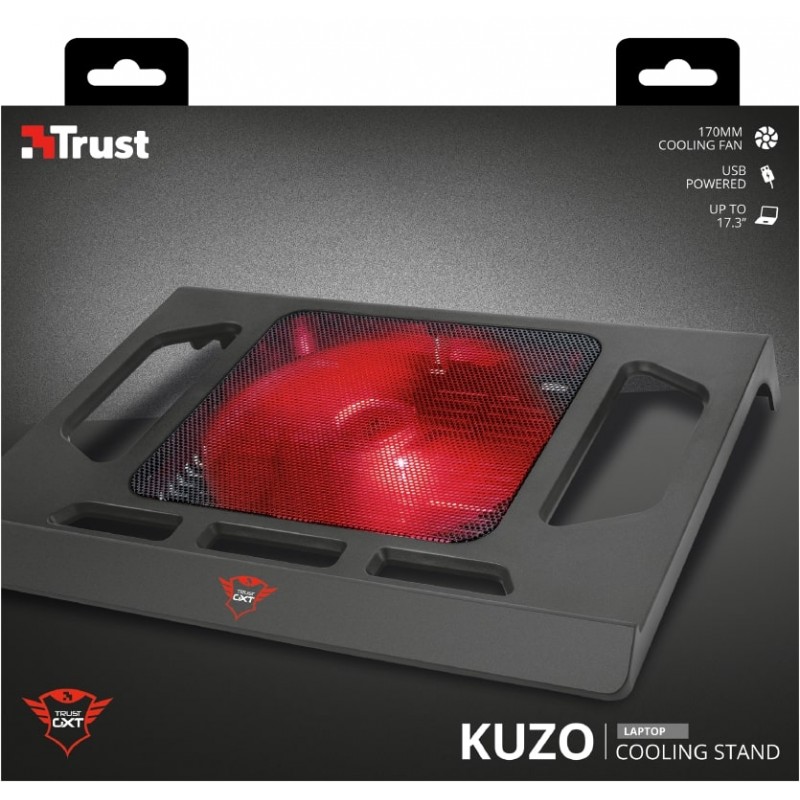 Trust Підставка для ноутбука GXT 220 Kuzo (17.3") RED LED Black