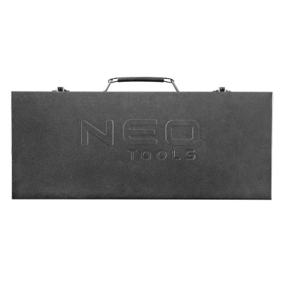 Neo Tools Набір інструментів, Набір торцевих головок, 25шт, 1/2", CrV, металевий кейс