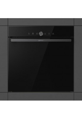 Gorenje Духова шафа електрична, 77л, A+, пара, дисплей, IconTouch, чорний