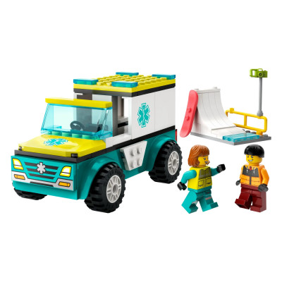 LEGO Конструктор City Карета швидкої допомоги та сноубордист