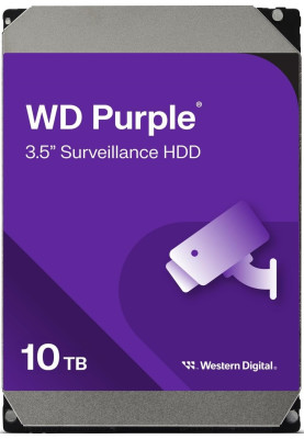 WD Жорсткий диск 10TB 3.5" 7200 512MB SATA Purple Pro Surveillance
