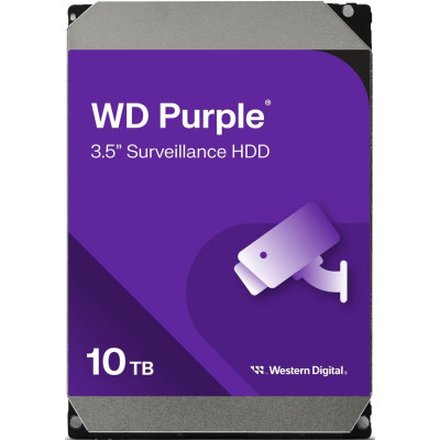 WD Жорсткий диск 10TB 3.5" 7200 512MB SATA Purple Pro Surveillance