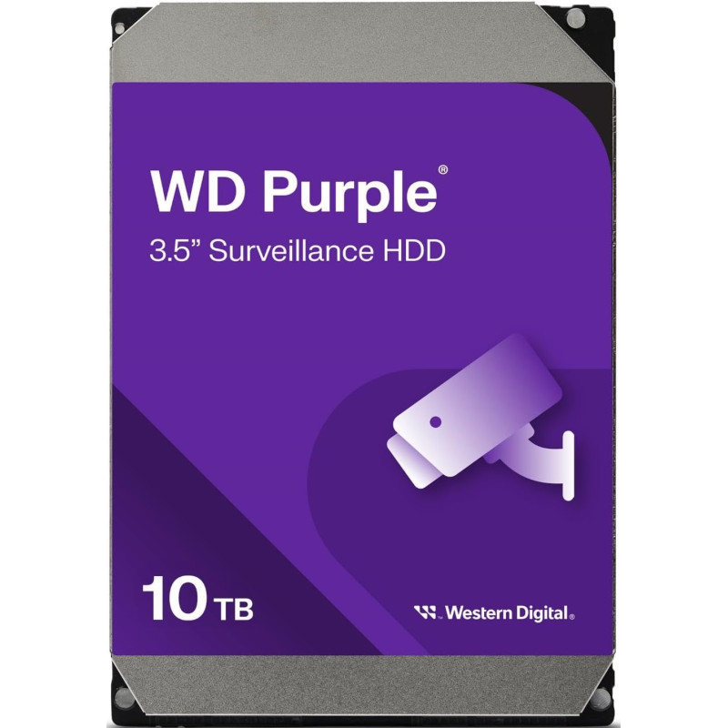 WD Жорсткий диск 10TB 3.5" 7200 512MB SATA Purple Pro Surveillance
