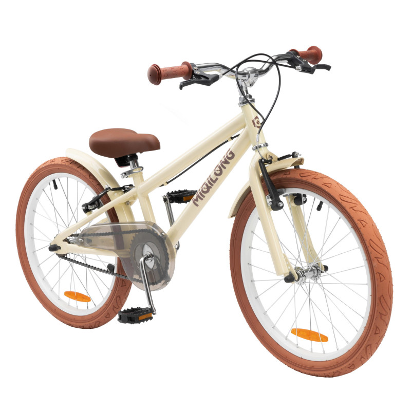 Miqilong Дитячий велосипед RM 20" бежевий