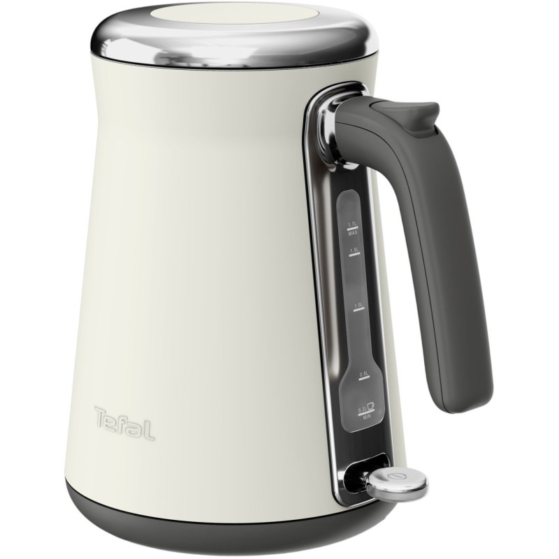Tefal Електрочайник Collection 1.68л, Strix, нерж. сталь, бежевий