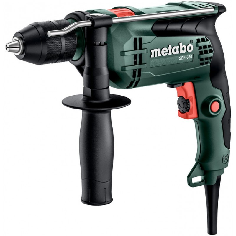 Metabo Дриль ударна SBE 650, швидкозажимний патрон, коробка