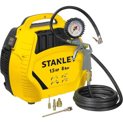 Stanley Компресор повітряний Stanley безолійний 1100Вт 180л/хв 8бар 6.1кг